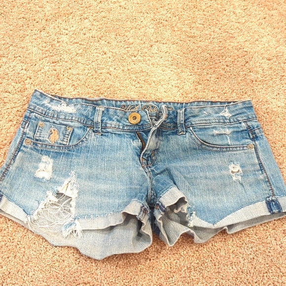 US Polo Jean Shorts distressed - Picture 1 of 4
